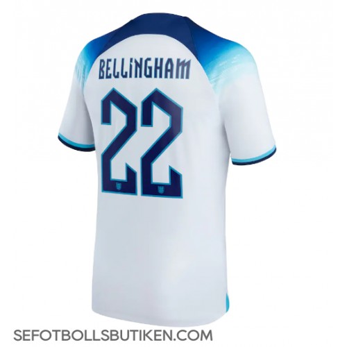 England Jude Bellingham #22 Replika Hemma matchkläder VM 2022 Korta ärmar